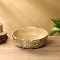 Салатник 25х25х8 см, бамбук