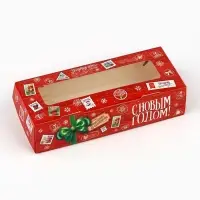 Коробка складная &laquo;Новогодняя почта&raquo;, 17 х 7 х 4 см