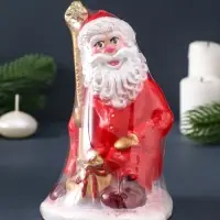 Свеча фигурная "Дед Мороз с мешком" 9х9,5х16 см