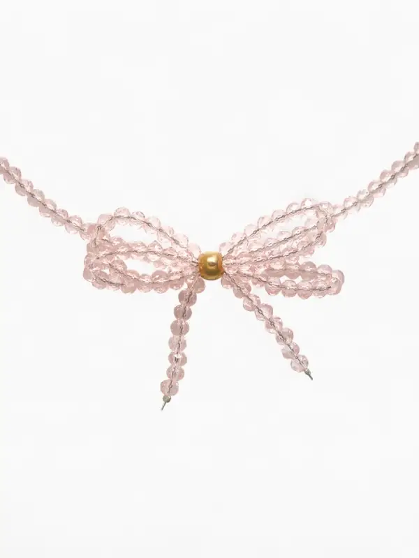 Чокер &laquo;Цветок&raquo; хрусталик, цвет розовый в золоте, 37 см + 5 см доп, цепочка