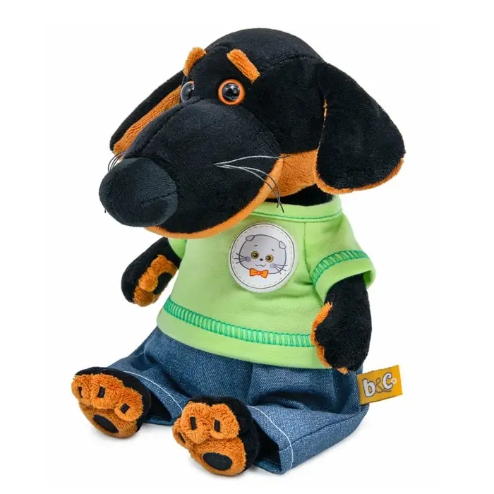 Мягкая игрушка "Собака Ваксон baby в брючках "Деним", 19 см VB-056