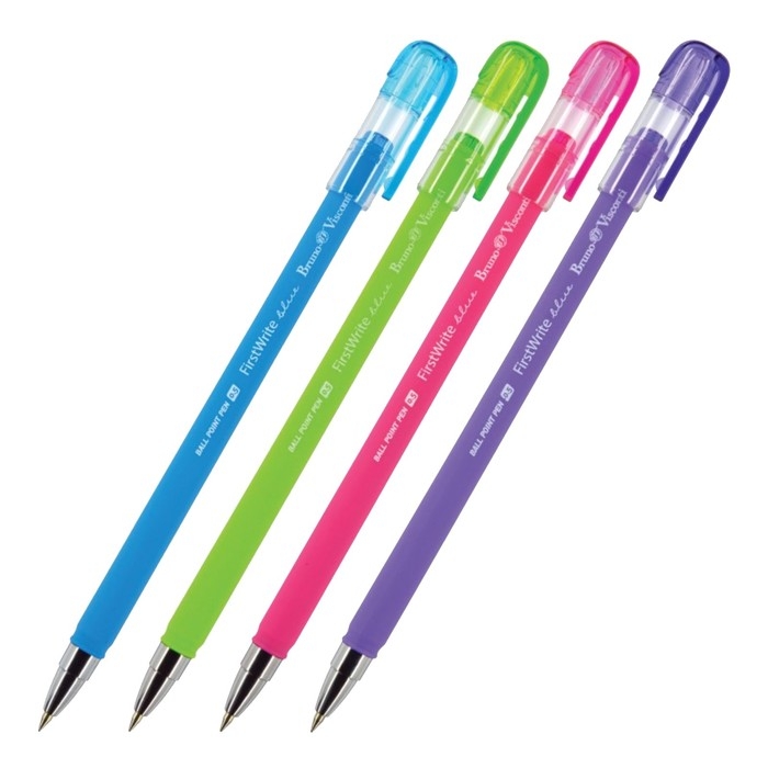 Ручка шариковая FirstWrite Special, 0.5 мм, синие чернила, матовый корпус Silk Touch, МИКС