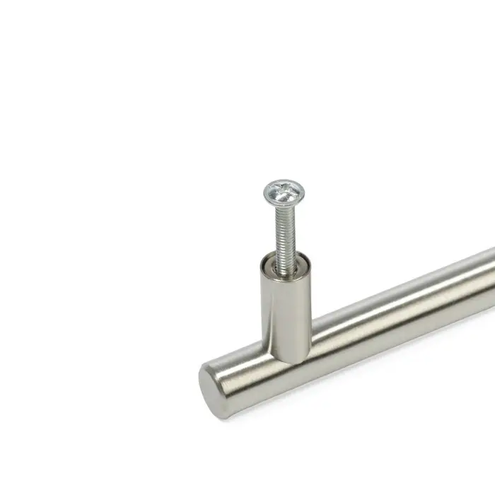 Ручка рейлинг ТУНДРА, нерж. сталь, d=12 мм, м/о 64 мм, цвет никель, фасовка 50