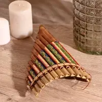 Сувенирный музыкальный инструмент "Флейта" 30х5х18 см МИКС