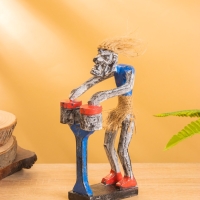 Сувенир &laquo;Абориген барабанщик&raquo;, 9&times;9&times;21 см, дерево