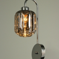 Бра &laquo;Лестер&raquo; 1х40Вт Е27 серебро 13х17,5х42см