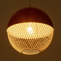 Светильник Lina 1х40Вт Е27 алый  26х26х32см