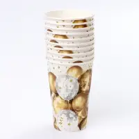 Стакан одноразовый бумажный &laquo;Золотые шары&raquo; 400 мл