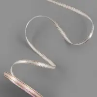 Лента атласная, с золотым люрексом, 6 мм, 23&plusmn;1 м, лилово-белая №119