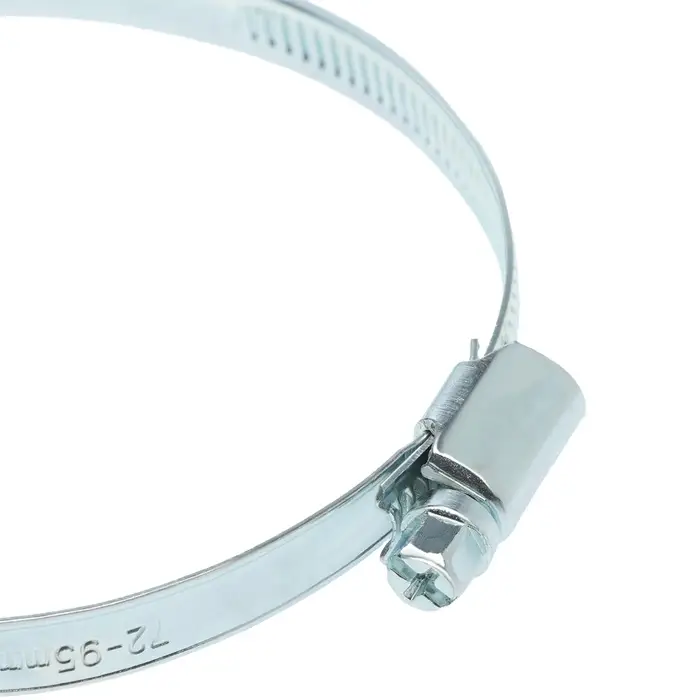 Хомут червячный ZEIN engr, несквозная просечка, диаметр 72-95 мм, ширина 9 мм, оцинкованный