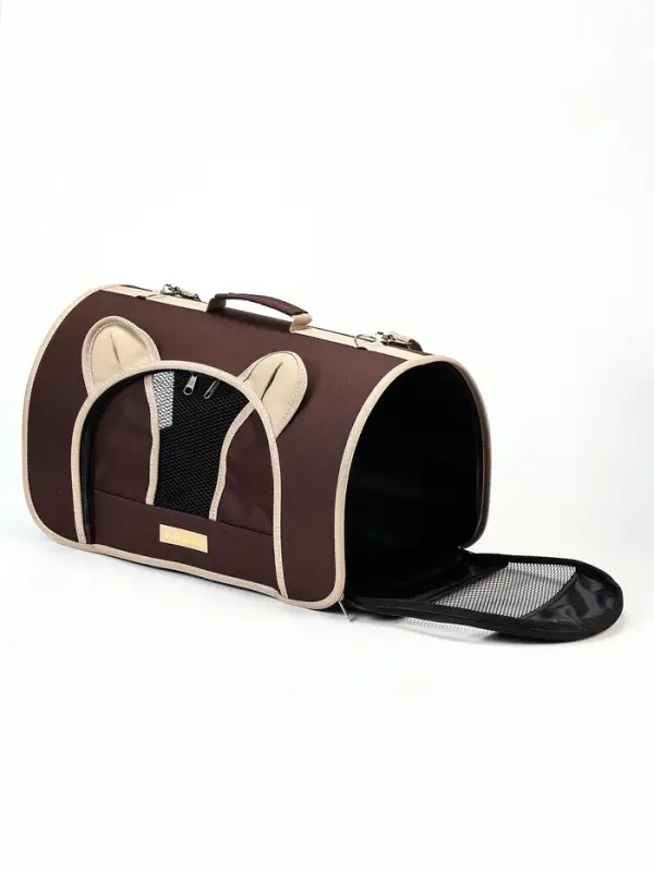 Сумка - переноска для животных &laquo;Мишка&raquo;, 46&times;28&times;29 см, коричневая