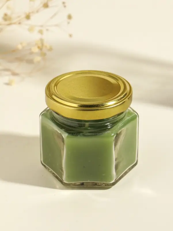 Свеча ароматическая в банке 70 гр воска, алое