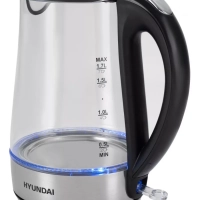 Чайник HYK-G8406 1,7л 2200Вт прозрачный (металл)