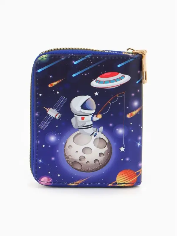 Кошелек жен 06-01-01 Июнь2522, 19*3*10 см, 3 отд+отд/молн, д/карт, д/монет, на магните красн   10909