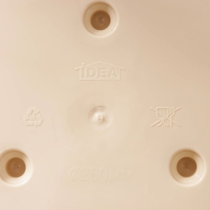 Горшок с поддоном настенный &laquo;Ливия&raquo;, 4,6 л, цвет белая глина