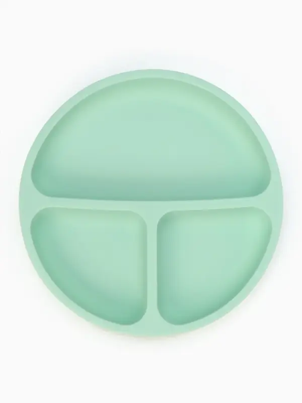 Тарелка детская секционная, 3 секции, бирюзовый, Mum&Baby