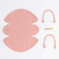 Кожанная подарочная сумочка 14 х 6,5 х 12,8 см розовая