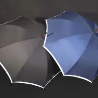 Зонт-трость светоотражающий Reflect, черный