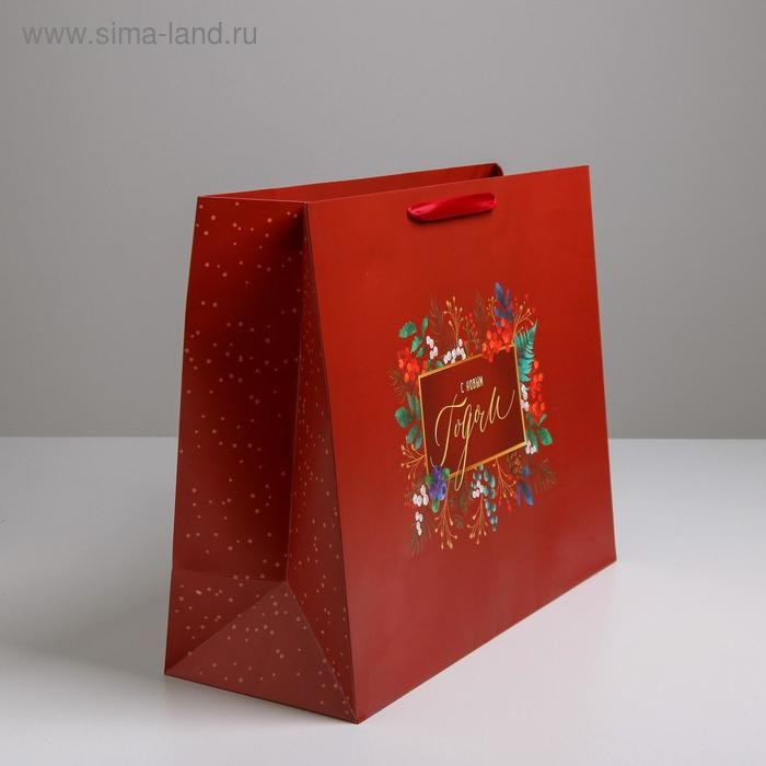 Пакет подарочный новогодний ламинированный &laquo;Роскошь волшебства&raquo;, XL 49 х 40 х 19 см