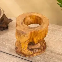 Подставка под бутылки &laquo;Голова слона&raquo;, 15&times;15&times;17 см, дерево Пиннис, коричневая