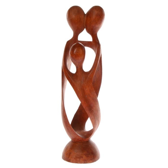 Сувенир дерево "Семья" коричневый цвет 30х8х8 см