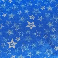 Плёнка упаковочная фольгированная "Звездочки", 70 &times; 50 см, синий