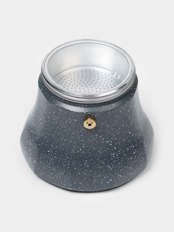 Кофеварка гейзерная "Мрамор" на 6 чашек, цвет черный