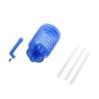 Помпа для воды, механическая, прозрачная, под бутыль от 11 до 19 л, голубая