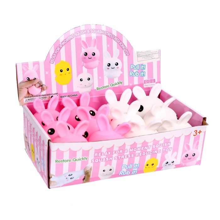 Мялка &laquo;Зайка&raquo; с пастой, цвета МИКС