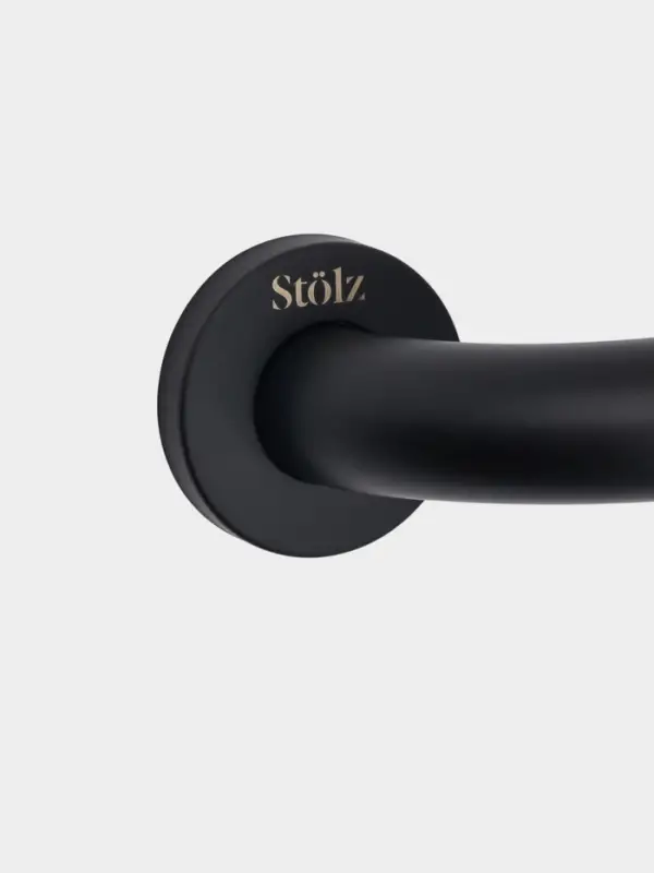 Поручень для ванны St&ouml;lz, 30&times;5&times;7 см, нержавеющая сталь, чёрный