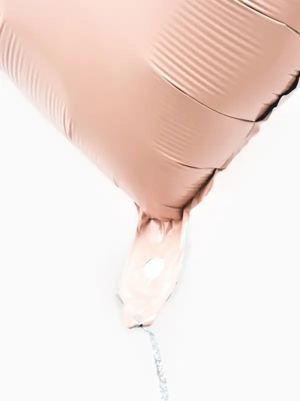 Воздушные шары фольгированные 17" "Сердце" цвет розовый сатин, набор 5 штук