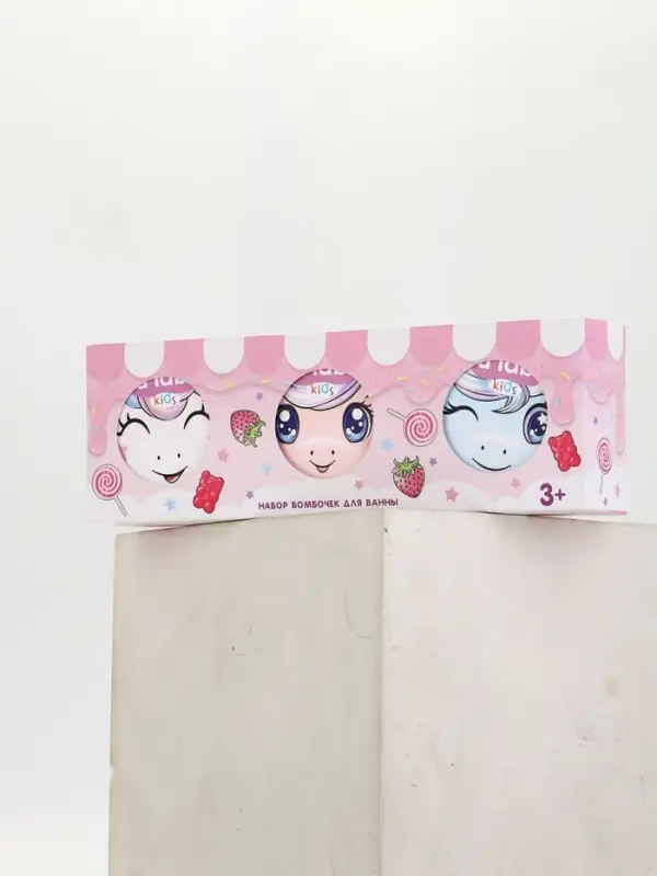 Набор бомбочек для ванны "Единороги", 3x100 г