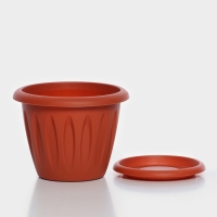 Горшок с поддоном &laquo;Фелиция&raquo;, 900 мл, цвет терракотовый