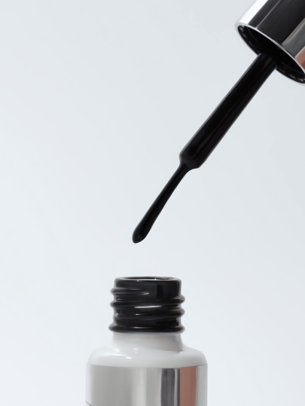 Гель для дизайна LED/UV 8мл черн накл QF