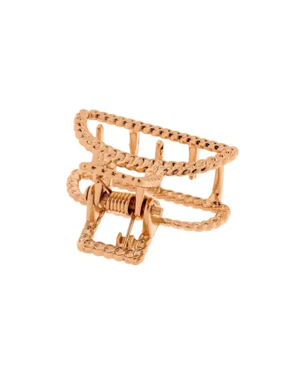 Крабик для волос &laquo;Эмма&raquo;, дуга, 2.5 см, золото