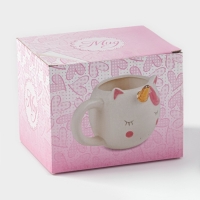 Кружка &laquo;Единорог&raquo;, 550 мл, цвет белый