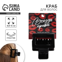 Краб для волос &laquo;Всегда права&raquo;