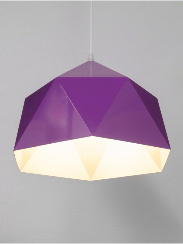 Светильник Edward 1х40Вт Е27 пр-1м темно-фиолетовый 38х38х25см