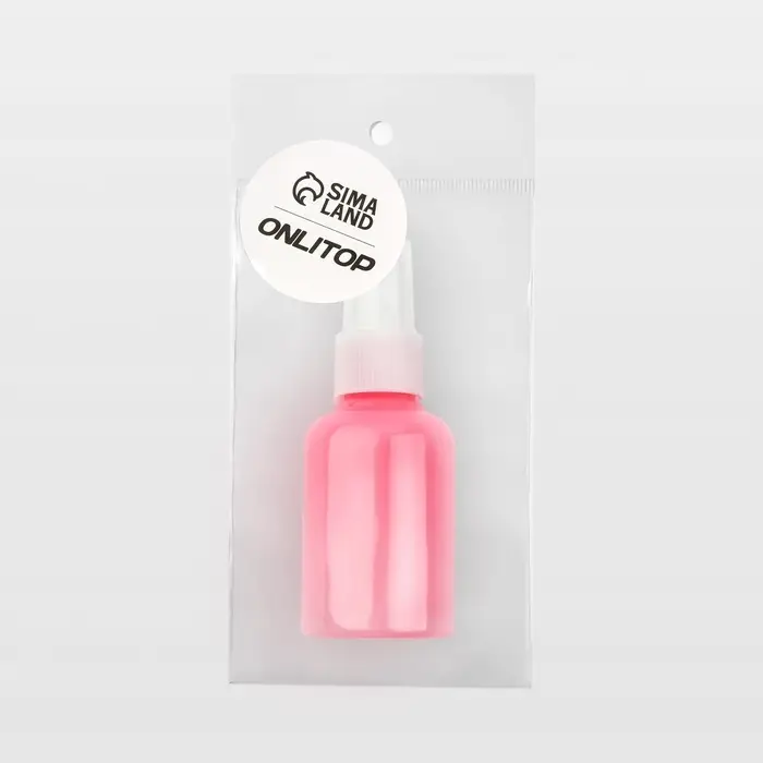 Бутылочка для хранения, с распылителем, 50 мл, розовая