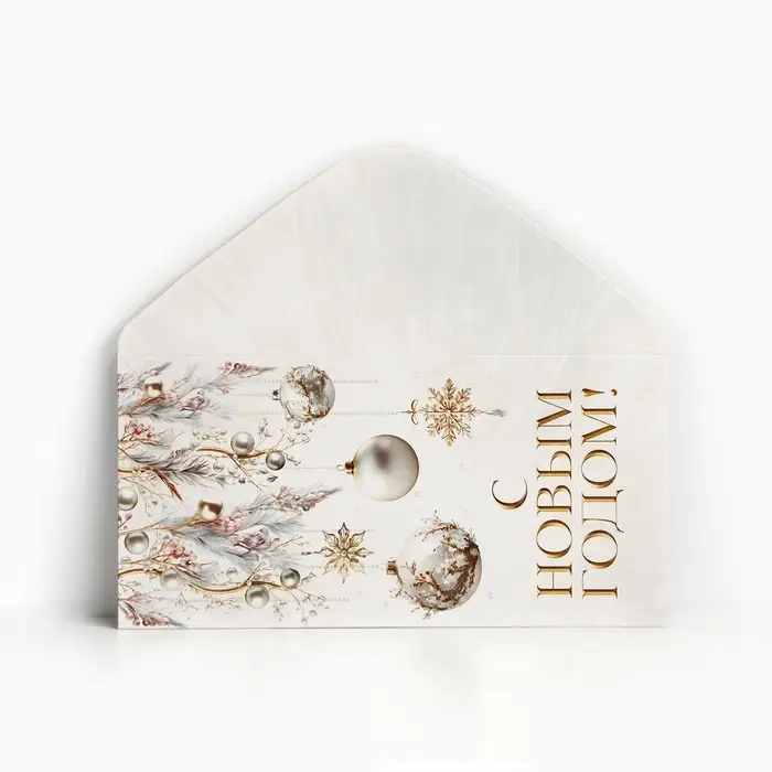 Конверт для денег &laquo;С Новым годом&raquo;, 16.5&times;8 см