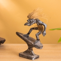 Сувенир "Абориген серфигист" дерево, 14х7х17 см