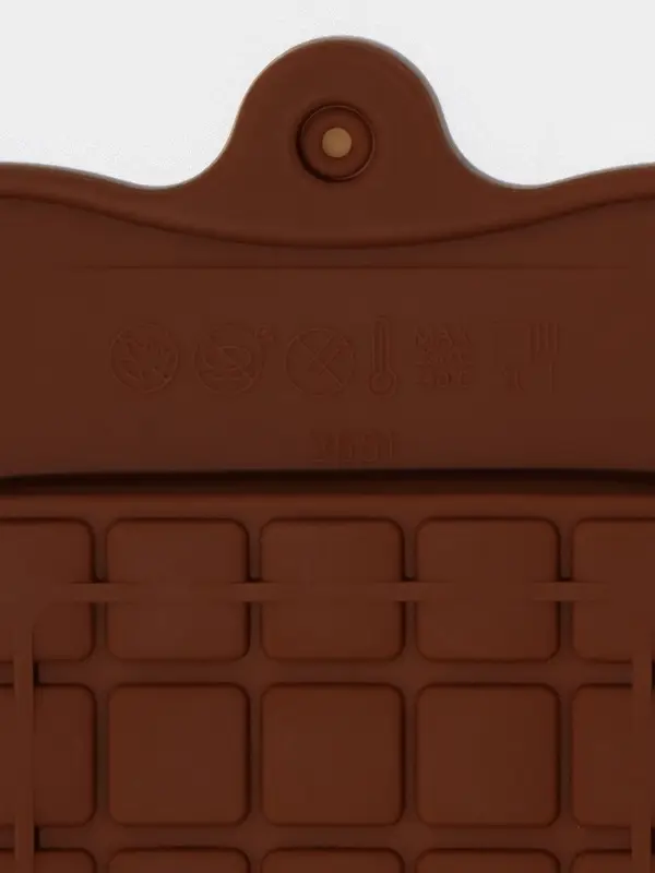 Форма для шоколада Доляна &laquo;Мини-десерт&raquo;, силикон, 22&times;11 см, 3 ячейки (5&times;7.5 см), коричневая