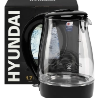 Чайник HYK-G2011 1,7л 2200Вт черный (стекло)