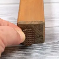 Накладка мебельная круглая ТУНДРА, d=25 мм, 18 шт., полимерная, коричневая