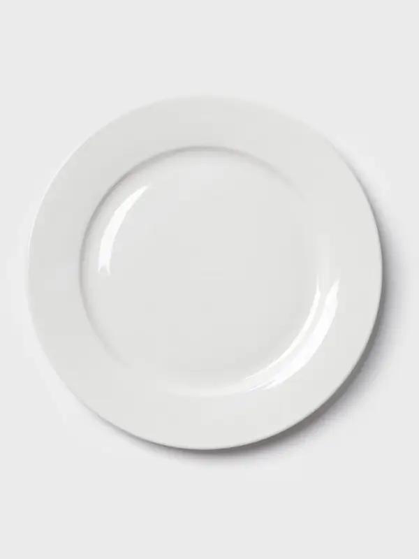 Тарелка Hanna Kn&ouml;vell, d=18 см, с бортом, фарфор, белая
