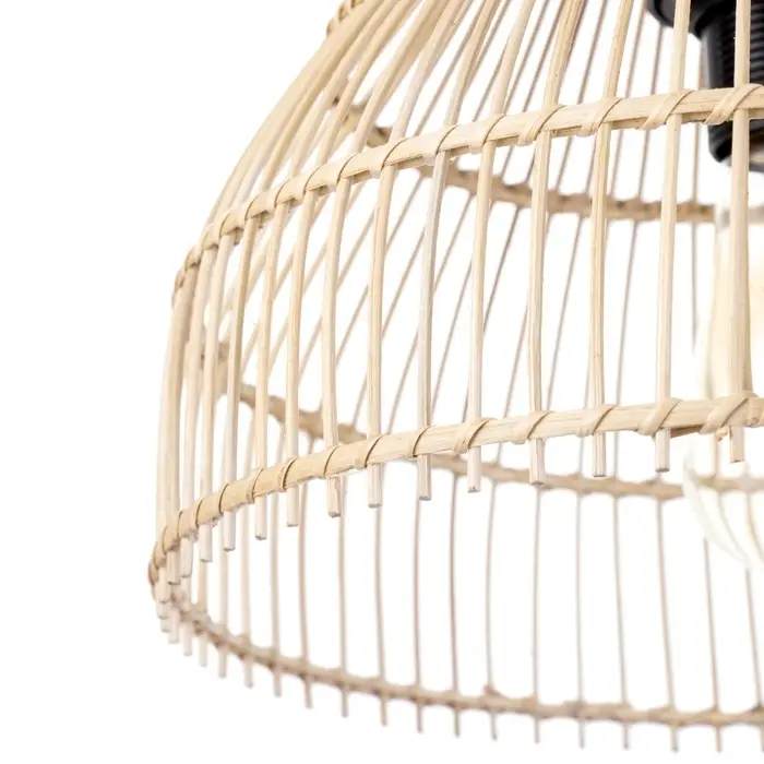 Светильник потолочный из ротанга &laquo;Сатрия&raquo;, 1&times;120 Вт, Е27, 30&times;30&times;30 см