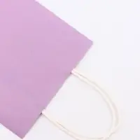 Пакет крафт под бутылку, Сиреневый, 14&times;8&times;32 см