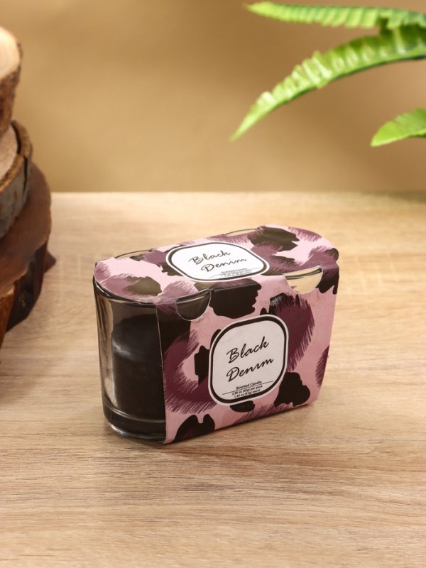 Набор свечей "BALLY BAND" 60 гр, чёрный деним