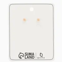 Серьги "Цветок кувшинки", цвет белый в золоте