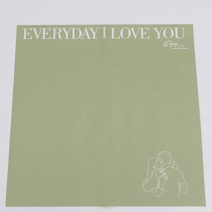 Плёнка в листах для цветов и декора, зеленый, 58&times;58 см